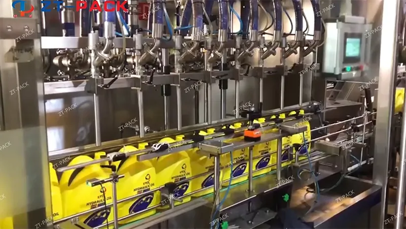 8-Nozzle Servo 5L Lubricating Oil Filling Line