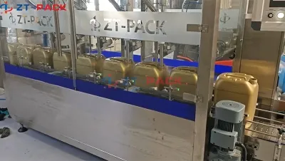 6-Nozzle Lubricant Oil Weighing Filling Line