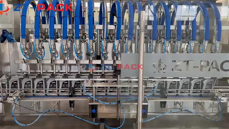 Double-Head Screw Capper Lubricating Oil Filling Line