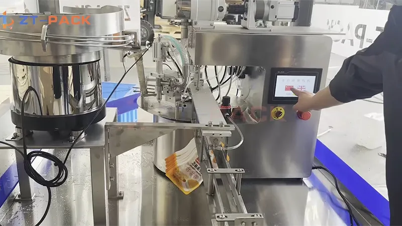 Spout Bag Filling and Capping Machine